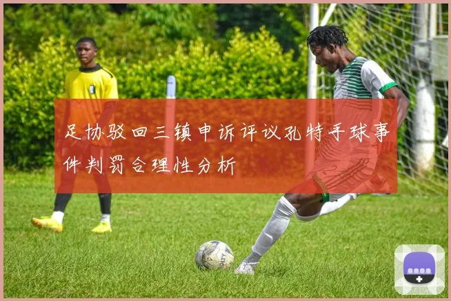 足协驳回三镇申诉评议孔特手球事件判罚合理性分析